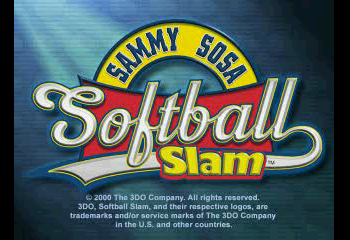 Sammy Sosa Softball Slam Title Screen